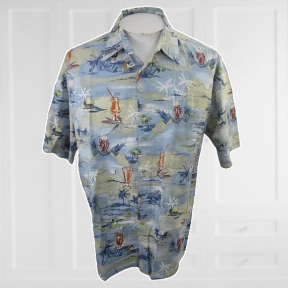 Vintage Other - Campia Moda vtg Men Hawaiian shirt cocktail XL